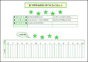 夏休み計画表1